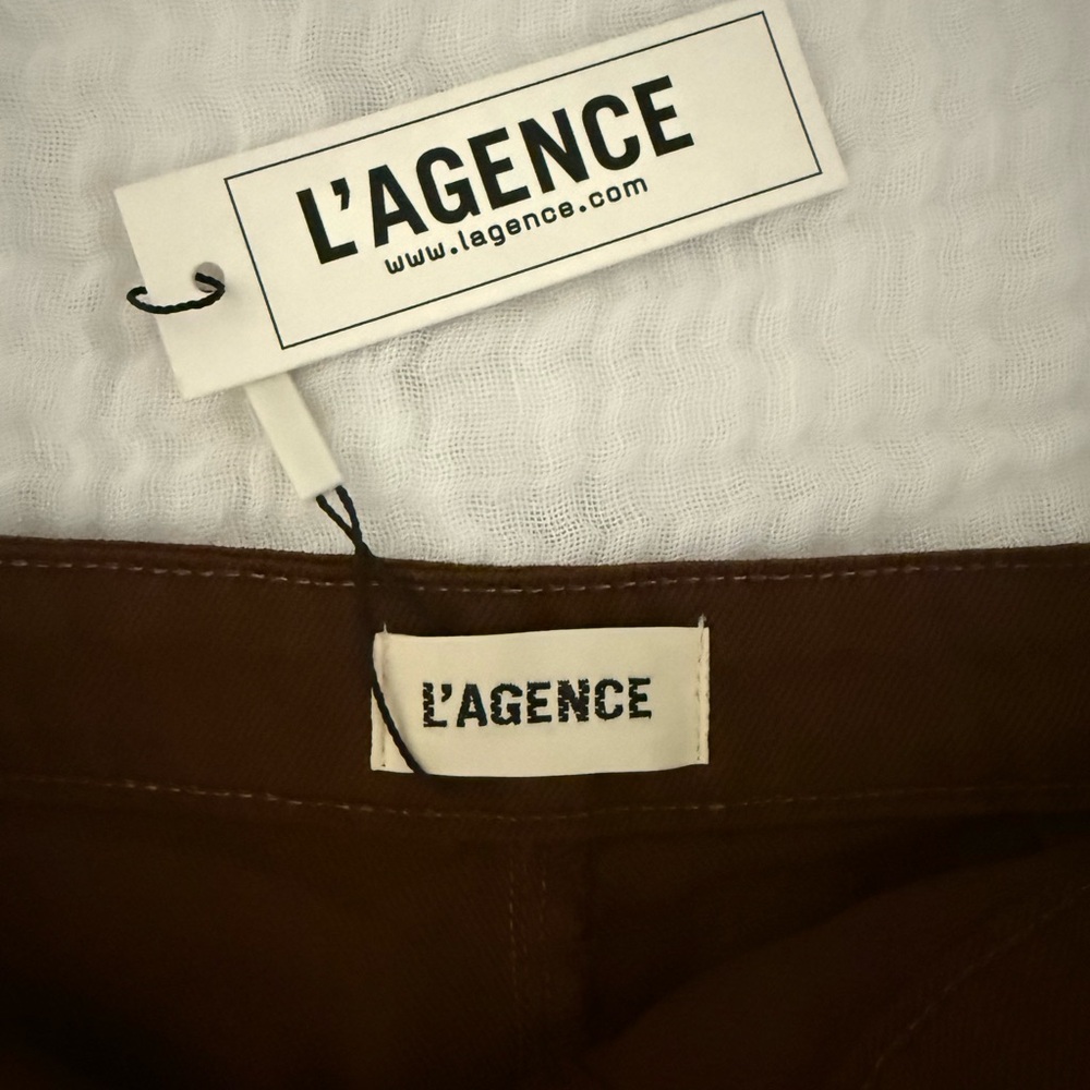 NWT L’AGENCE Kris Button Front Mini Skirt - Picture 4 of 7